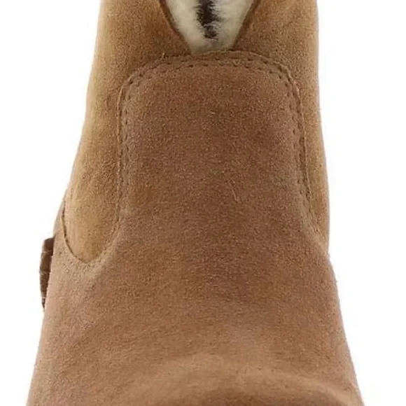 UGG Tan Suede Lug Sole Ankle Booties - Picture 2 of 7